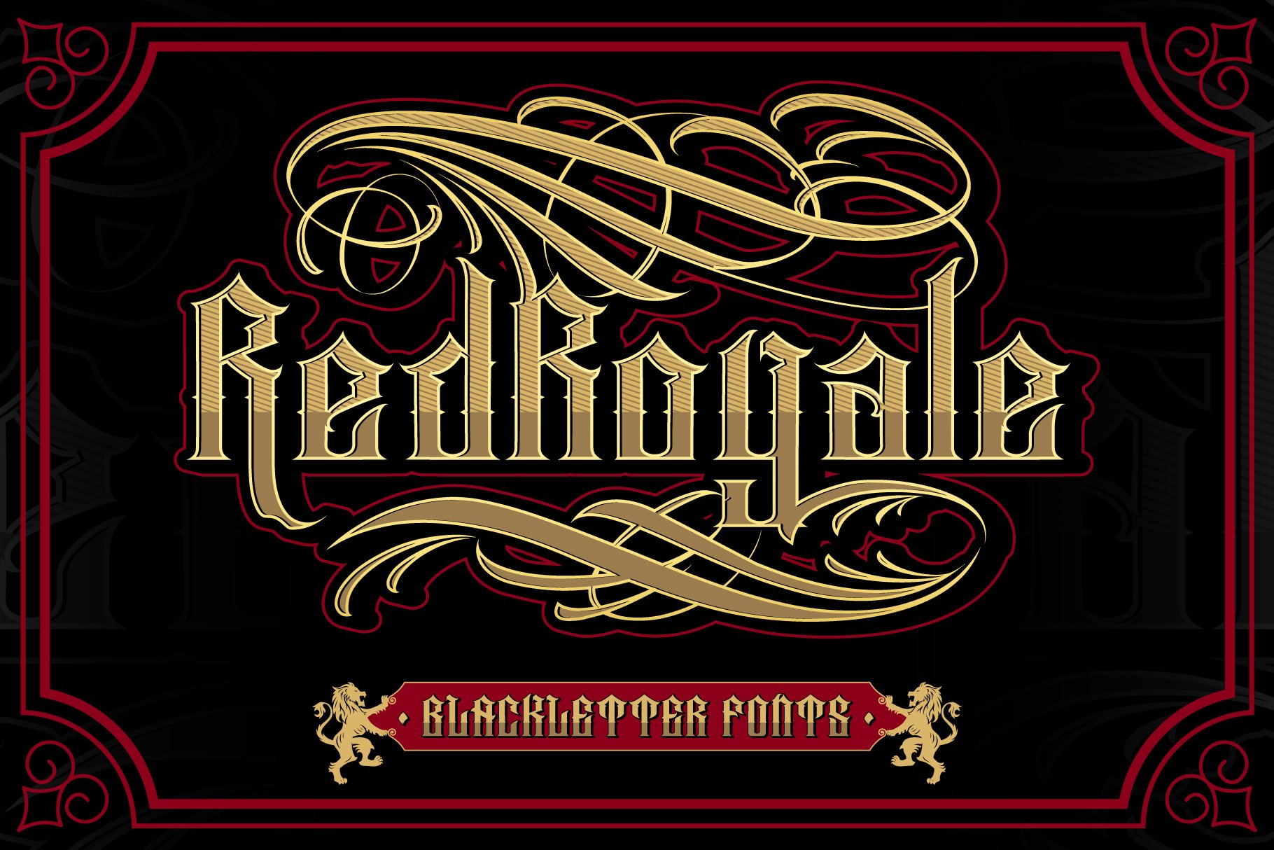 Red Royale – Blackletter Fonts cover image.