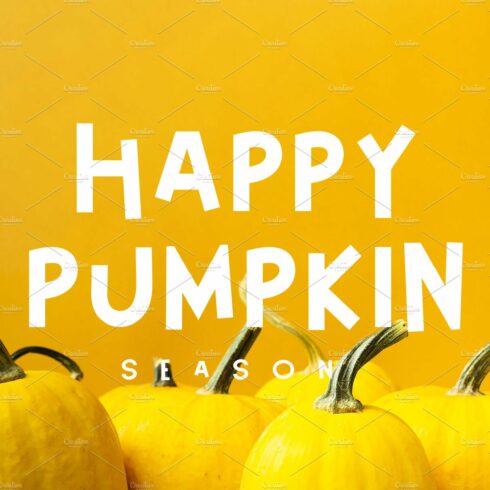 Happy Pumpkin Font cover image.