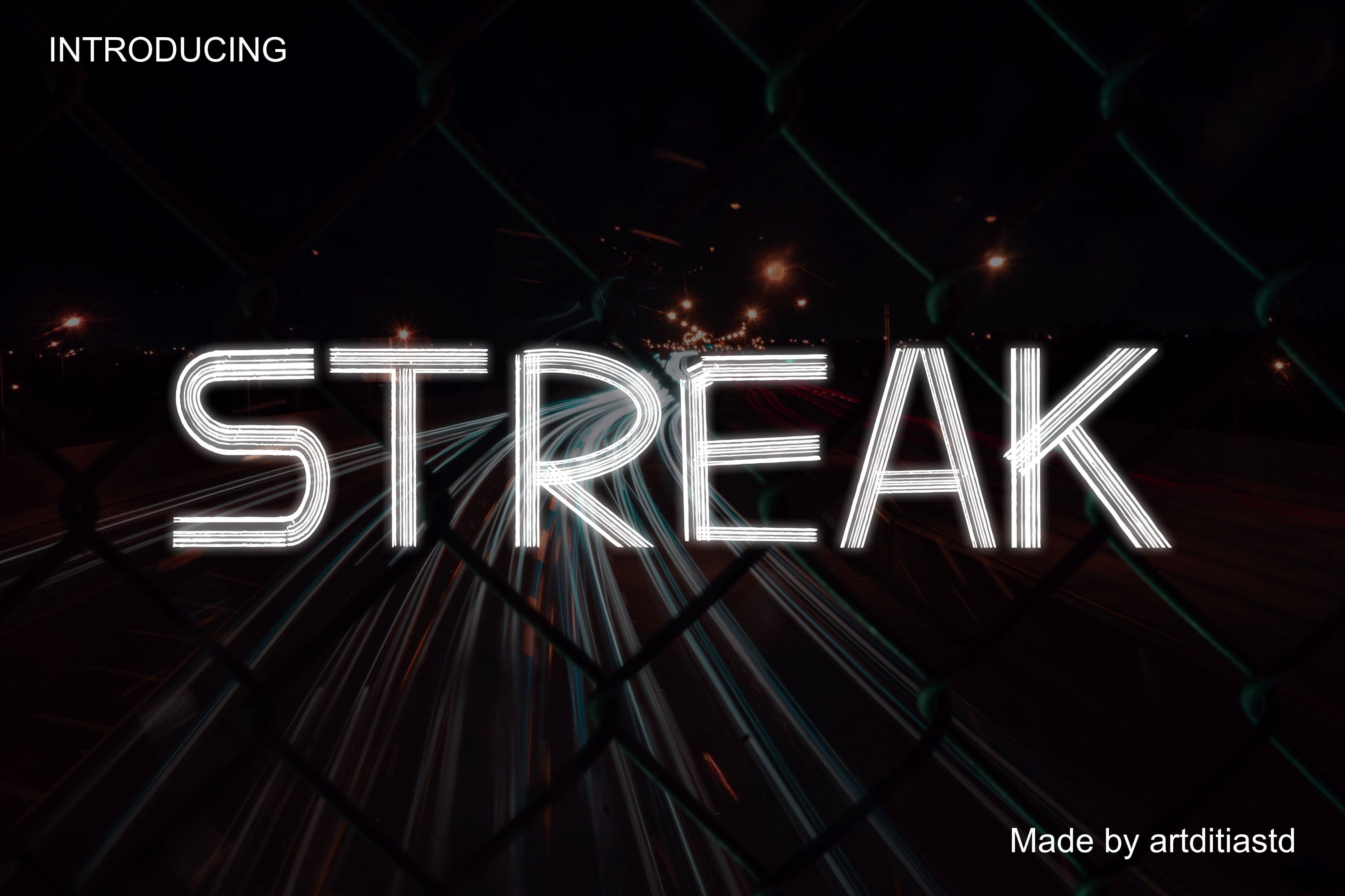 streak font cover image.