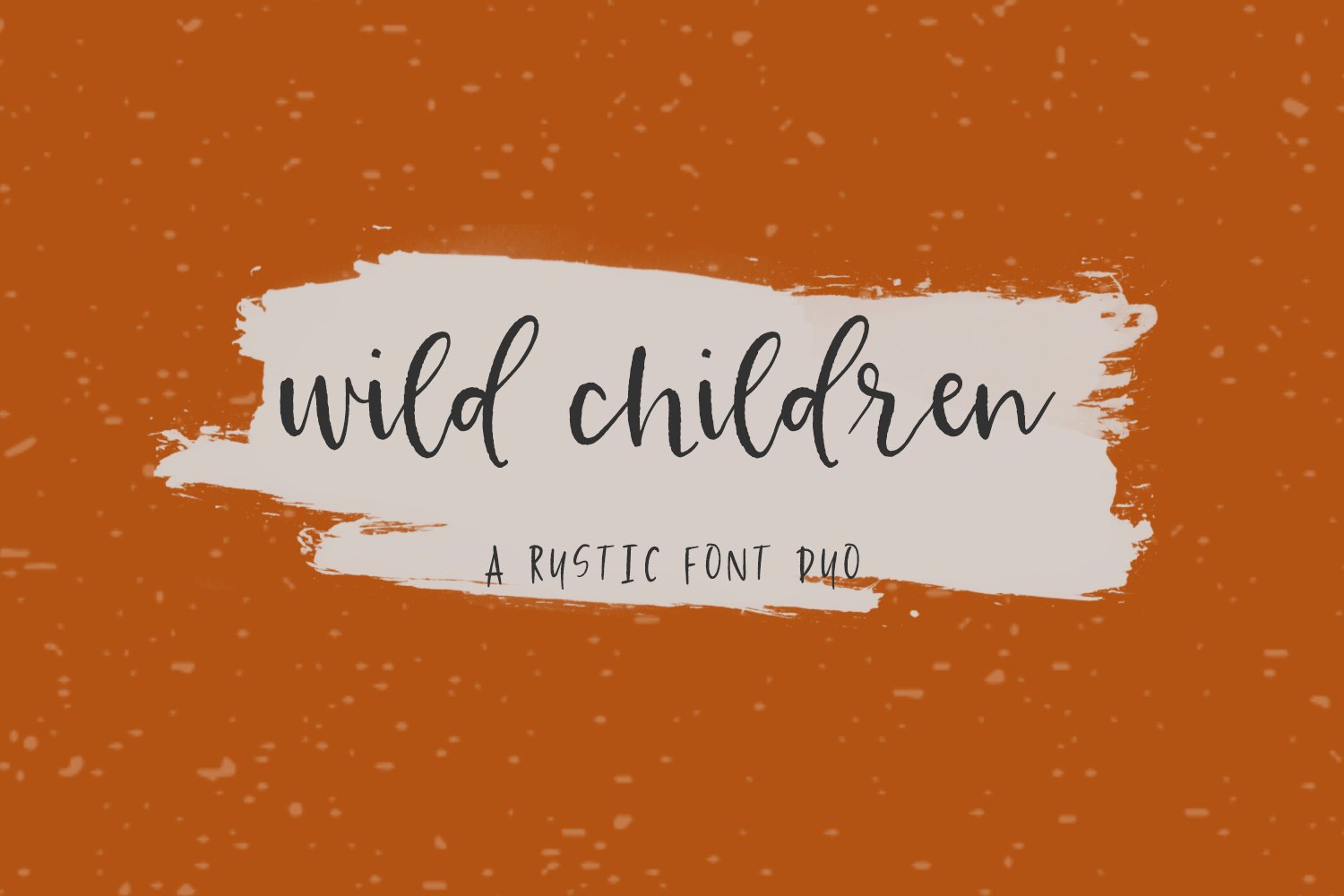Wild Children Rustic Font Duo cover image.