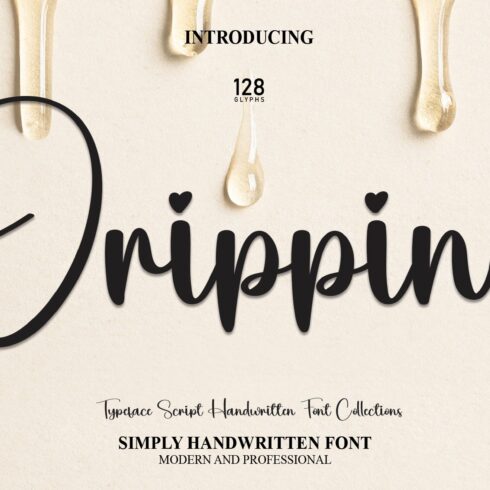 Dripping | Script Font cover image.