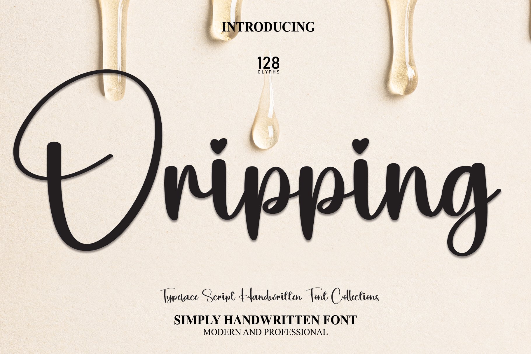 Dripping | Script Font cover image.