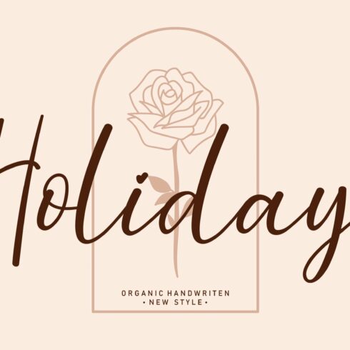 Holidays | Script font cover image.