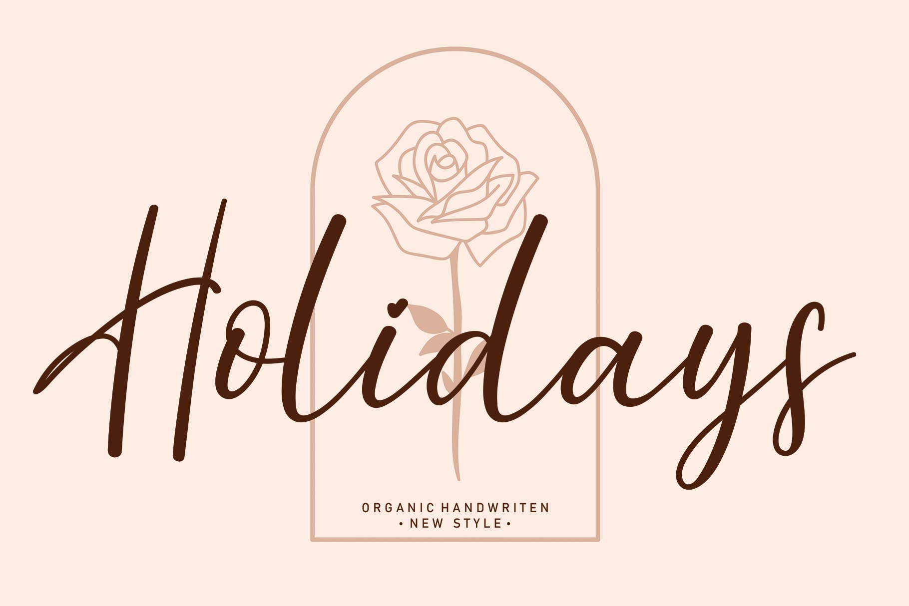 Holidays | Script font cover image.