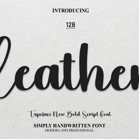 Leather | Script Font cover image.