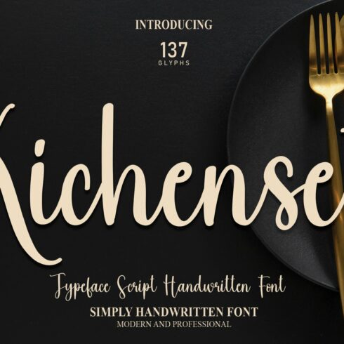 Kichenset | Script Font cover image.