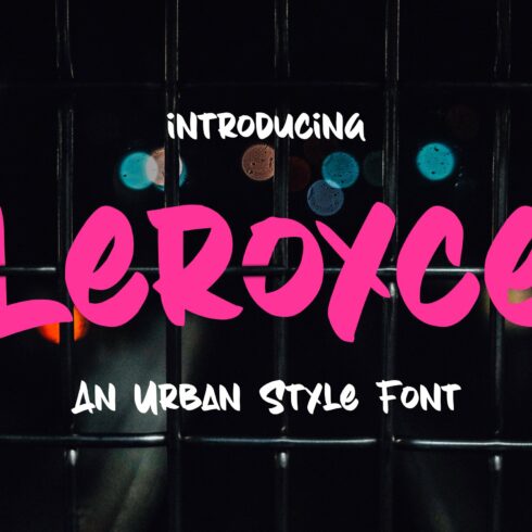 Leroyce An Urban Style Font cover image.