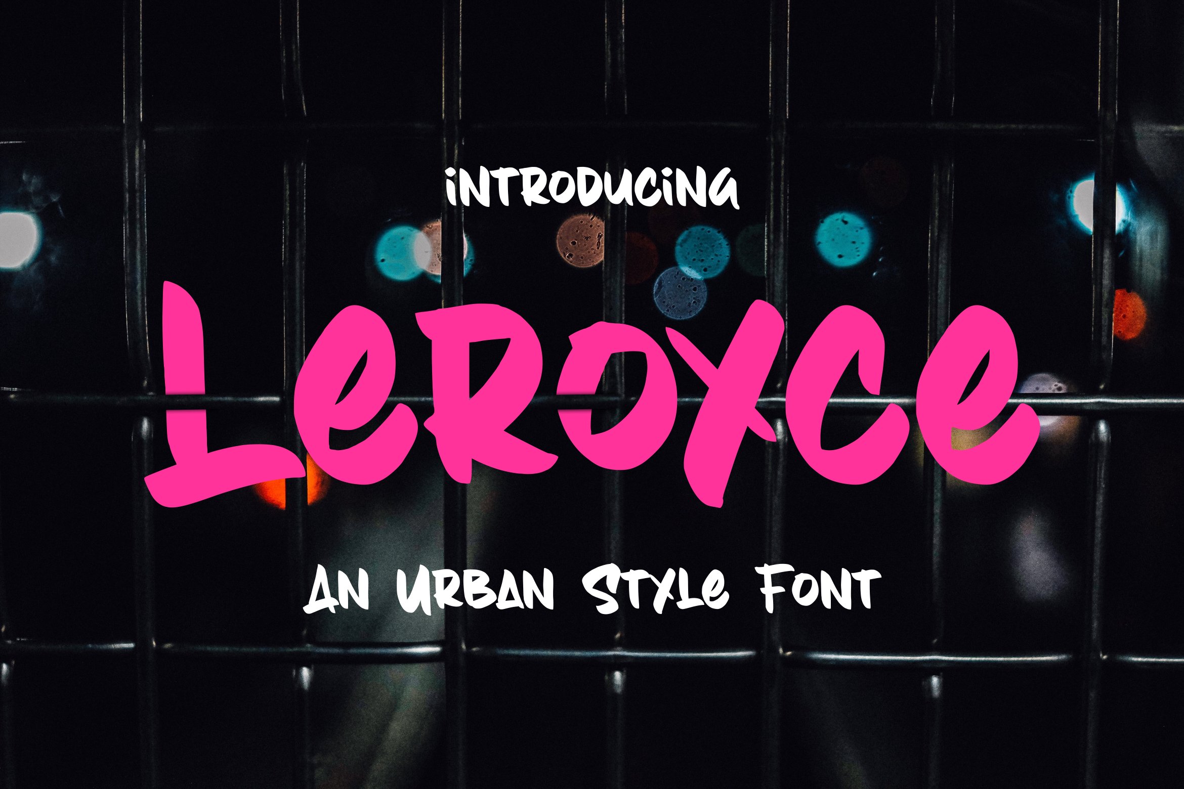 Leroyce An Urban Style Font cover image.