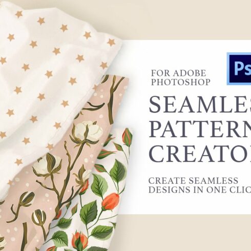 Photoshop Seamless Pattern Creator.cover image.