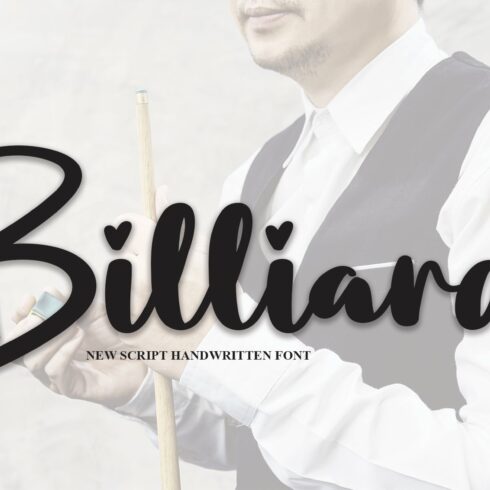 Billiard | Script Font cover image.