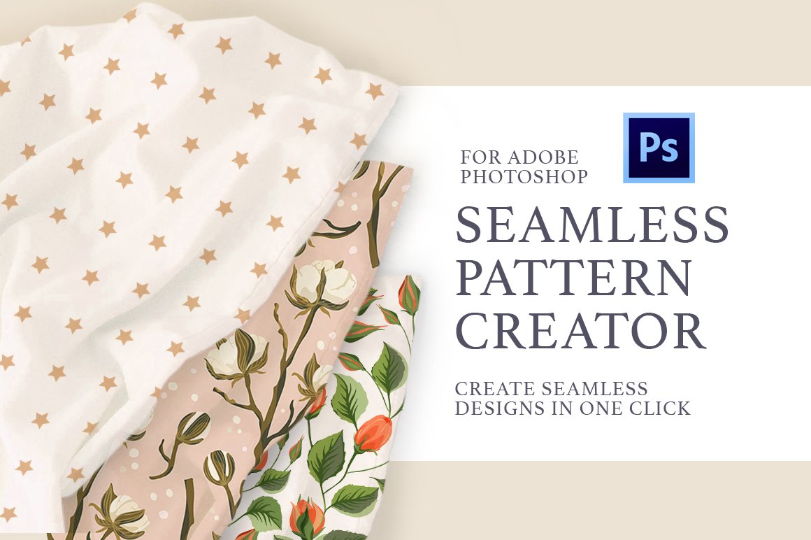 Photoshop Seamless Pattern Creator.cover image.