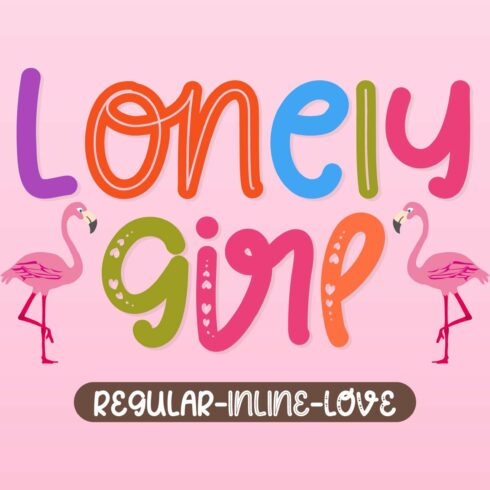Lonely Girl - Playful Display Font cover image.