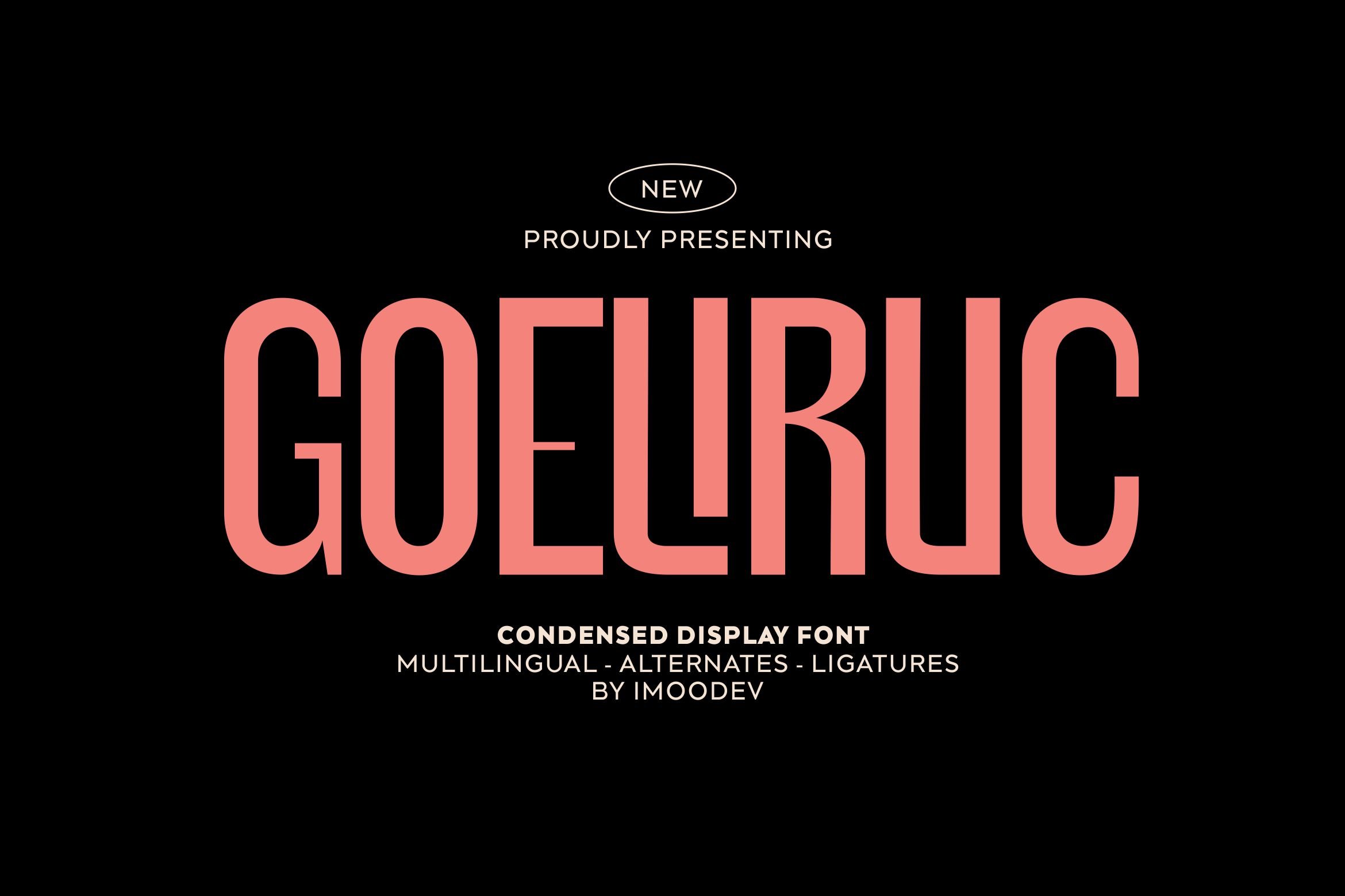 Goeliruc - Condensed Fontcover image.