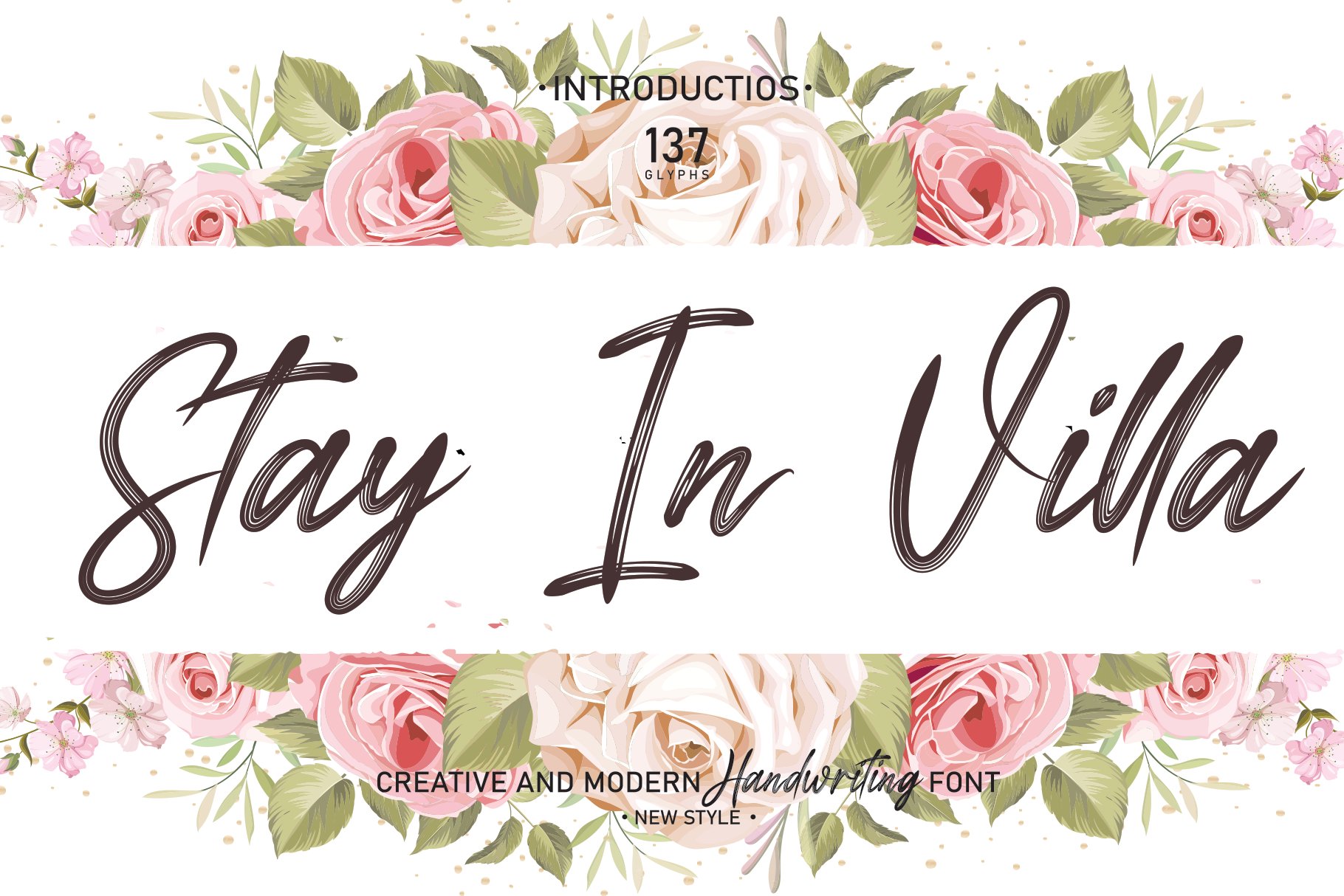 Stay In Villa | Script Font cover image.