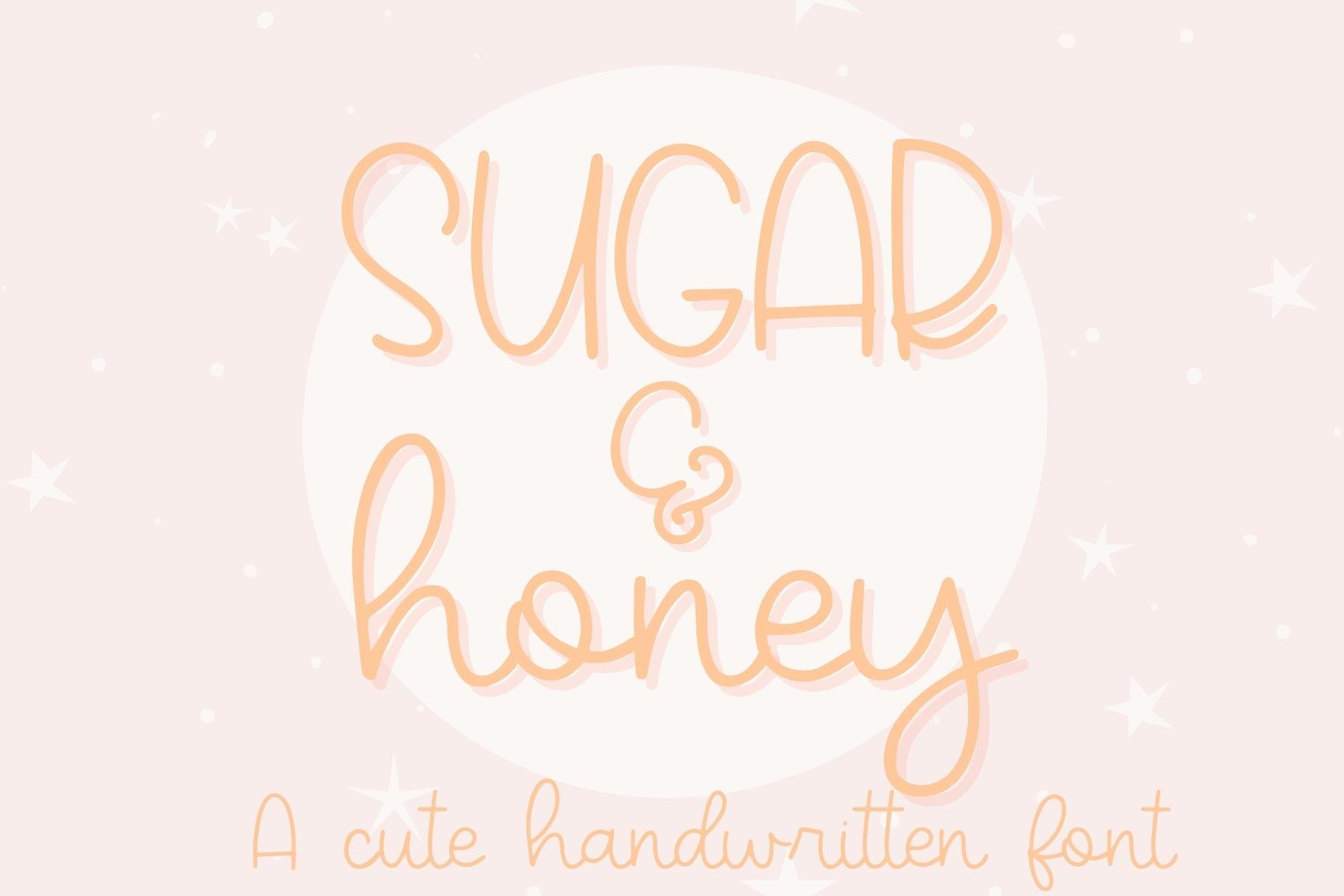 Sugar & Honey, Cute Handwritten cover image.