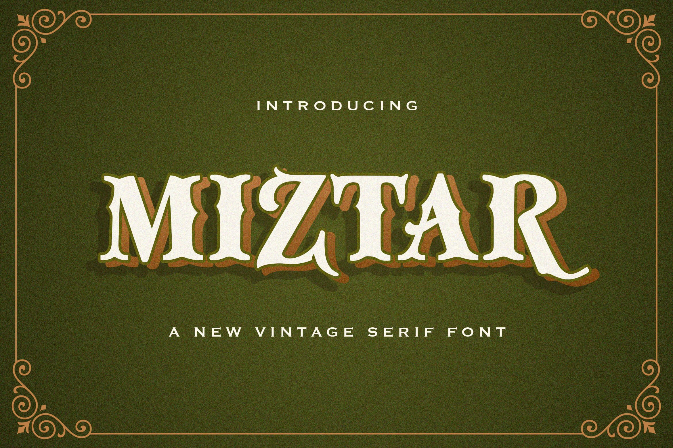 Miztar - Victorian Style Font cover image.
