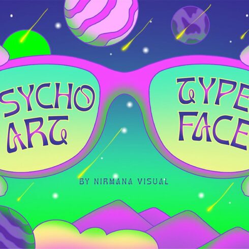 Psychoart - Psychedelic Font cover image.