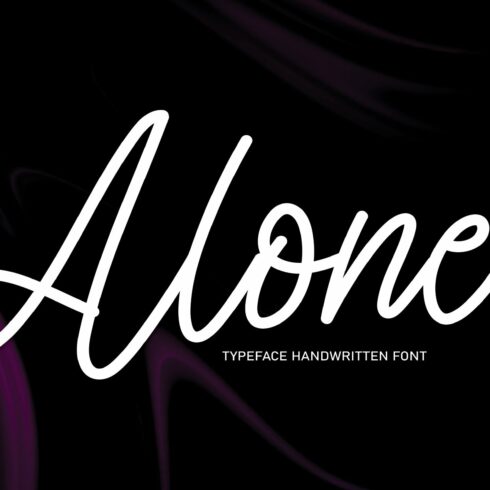 Alone | Script Font cover image.