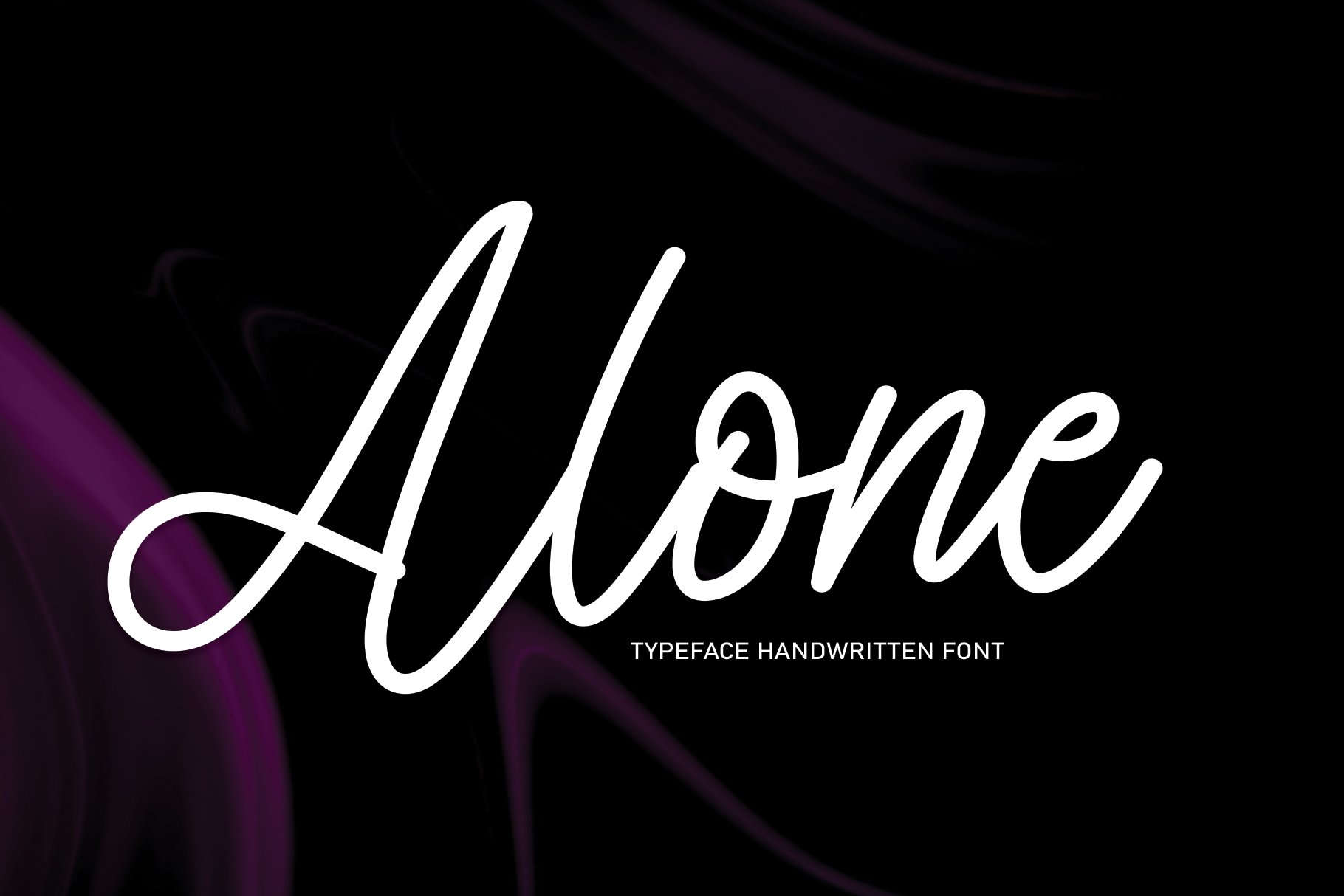 Alone | Script Font cover image.