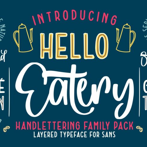 Hello Eatery - Handlettering Pack cover image.