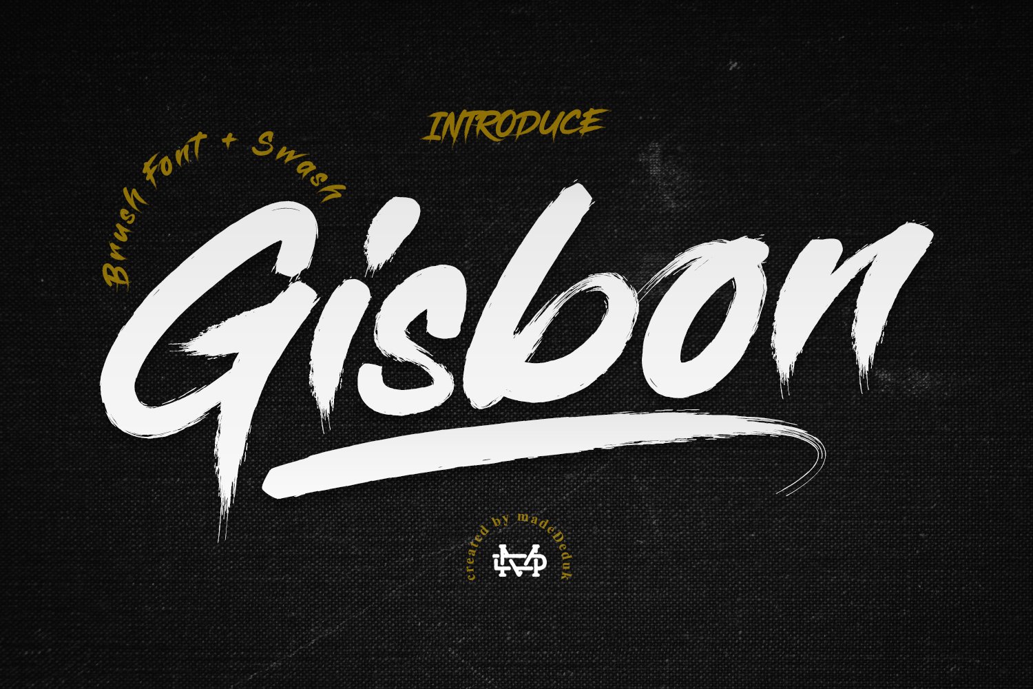 Gisbon - Brush Typeface cover image.