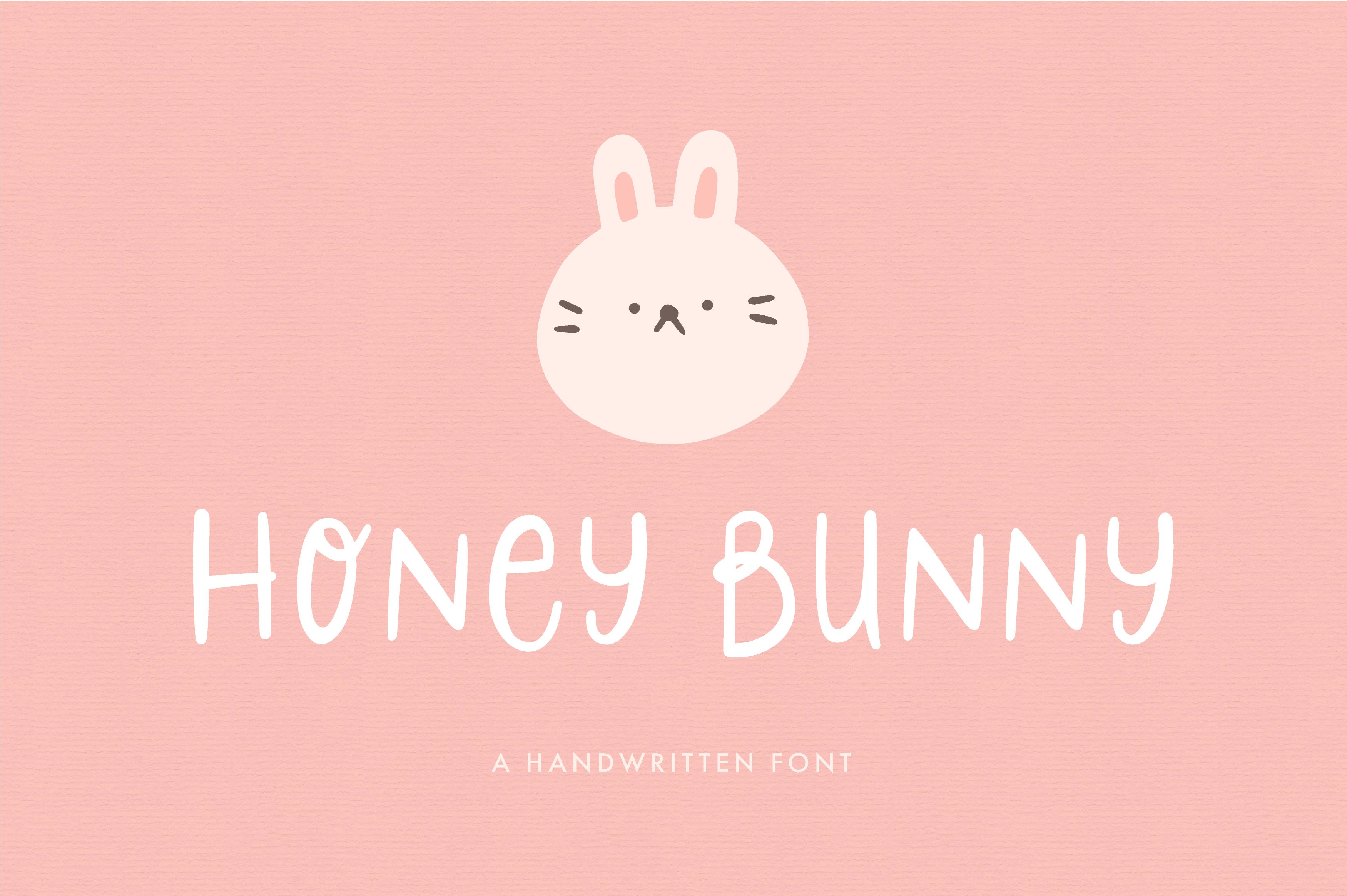 Honey Bunny | Handwritten font cover image.