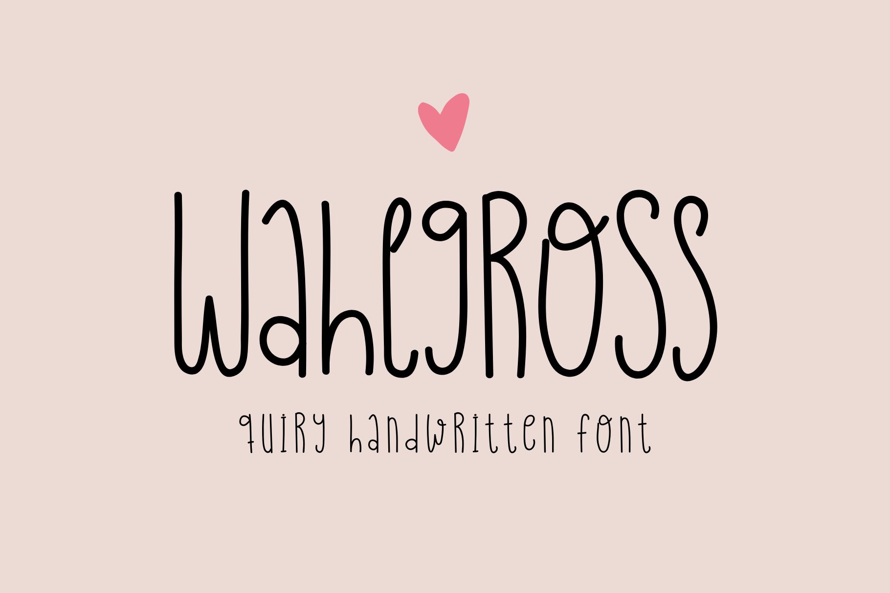 Wahlgross Quirky font cover image.