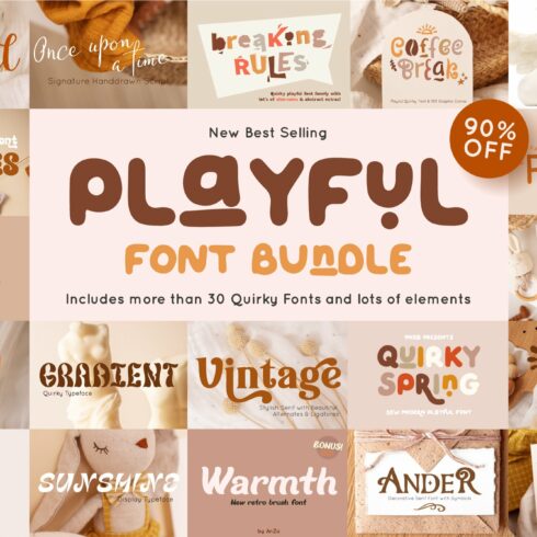 Playful Font Bundle | Sale cover image.