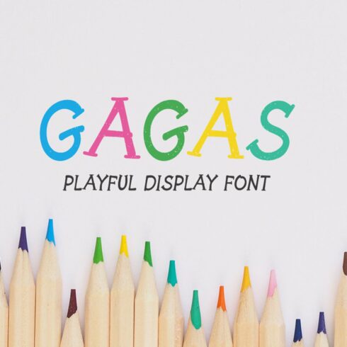 Gagas - Playful Display Font cover image.