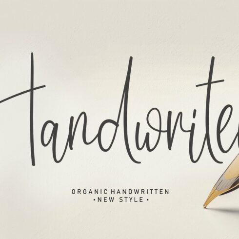 Handwriten | Script Font cover image.