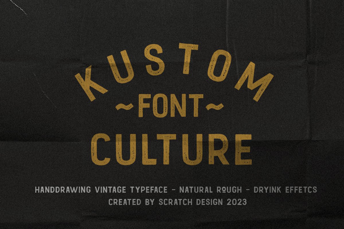 Kustom Culture | Vintage Fontcover image.