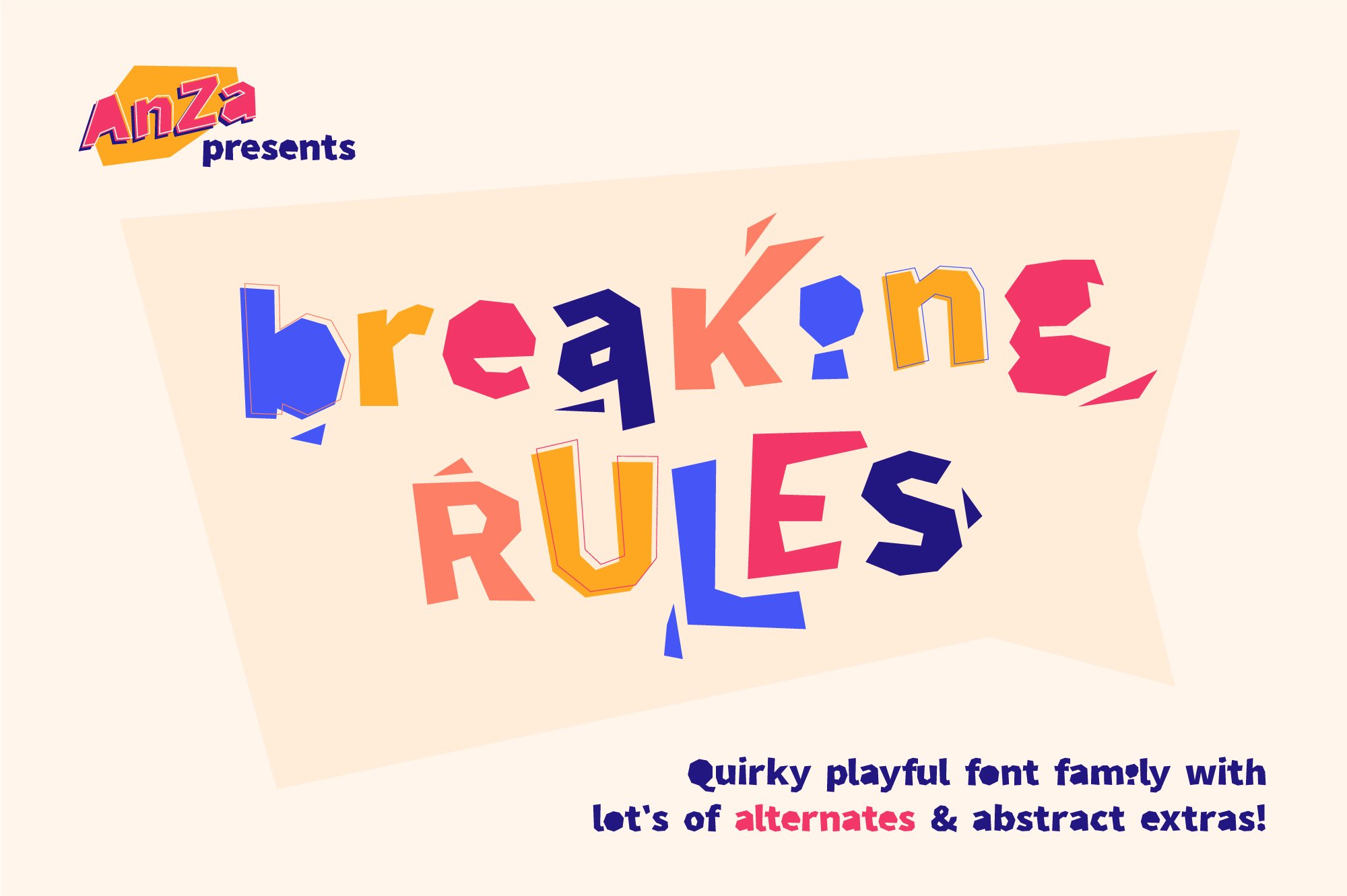 Breaking Rules - Typeface cover image.