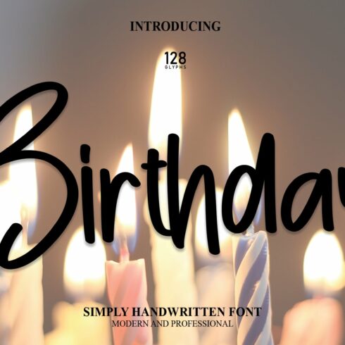 Birthday | Script Font cover image.