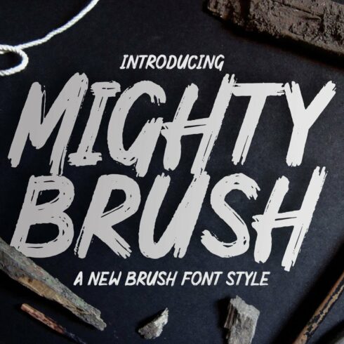 MIGHTY BRUSH Fonts cover image.