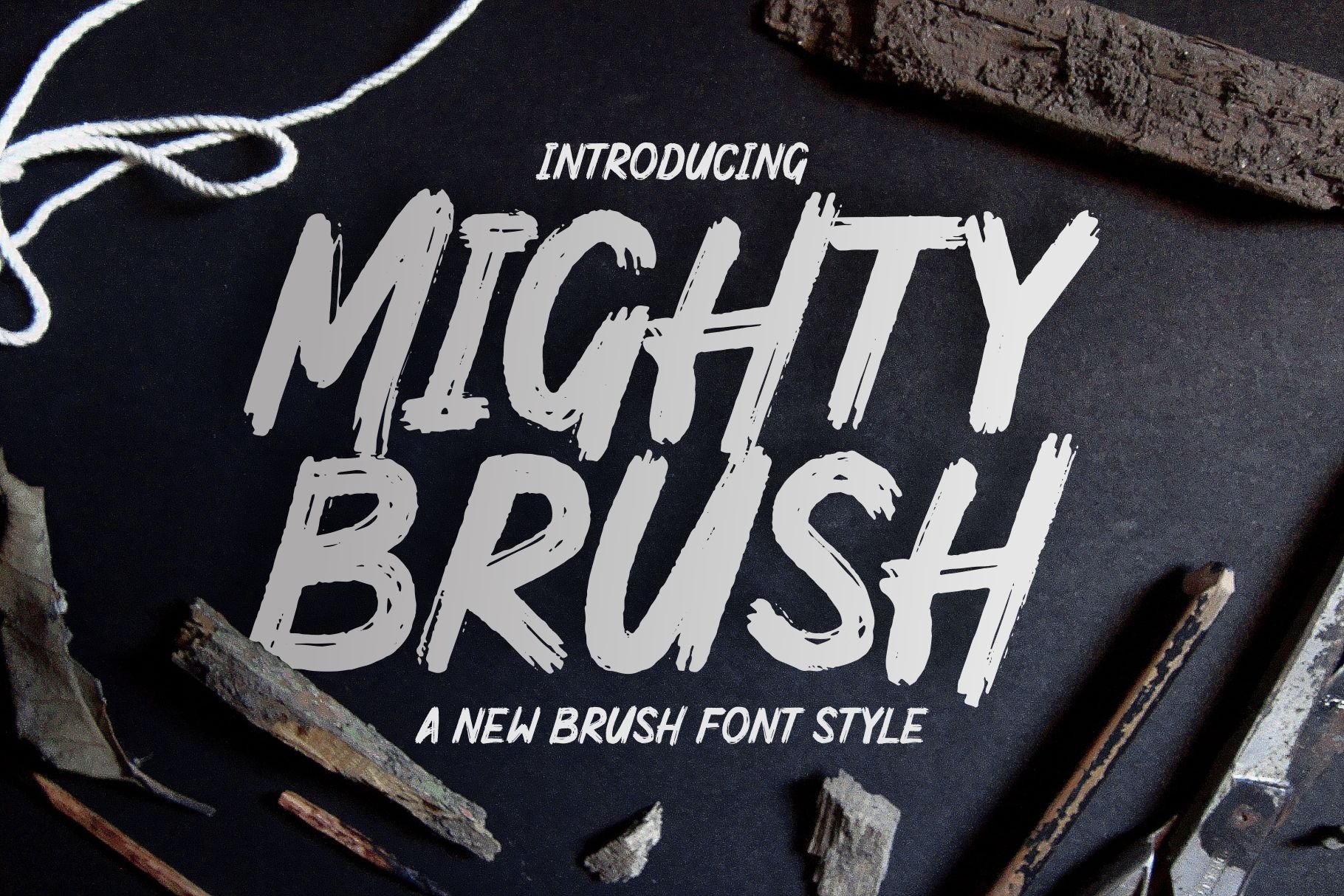 MIGHTY BRUSH Fonts cover image.