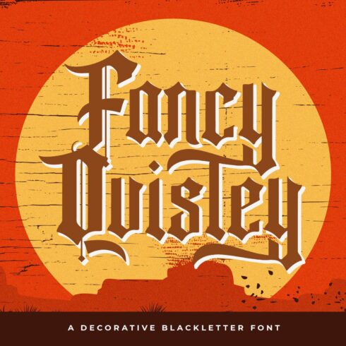 Fancy Quisley - Blackletter Font cover image.