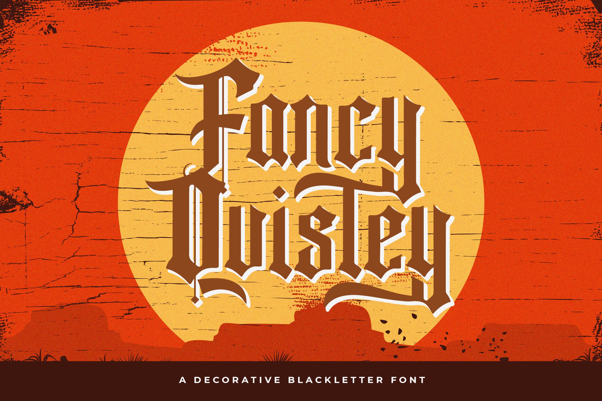 Fancy Quisley - Blackletter Font cover image.