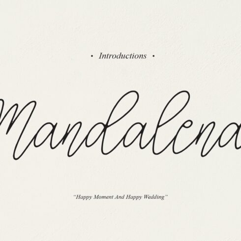 Mandalena | Script Font cover image.