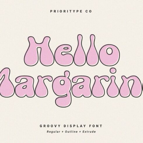 Hello Margarine - Groovy Font cover image.