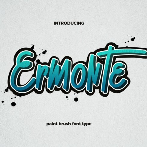 Ermonte - Paintbrush Fontcover image.