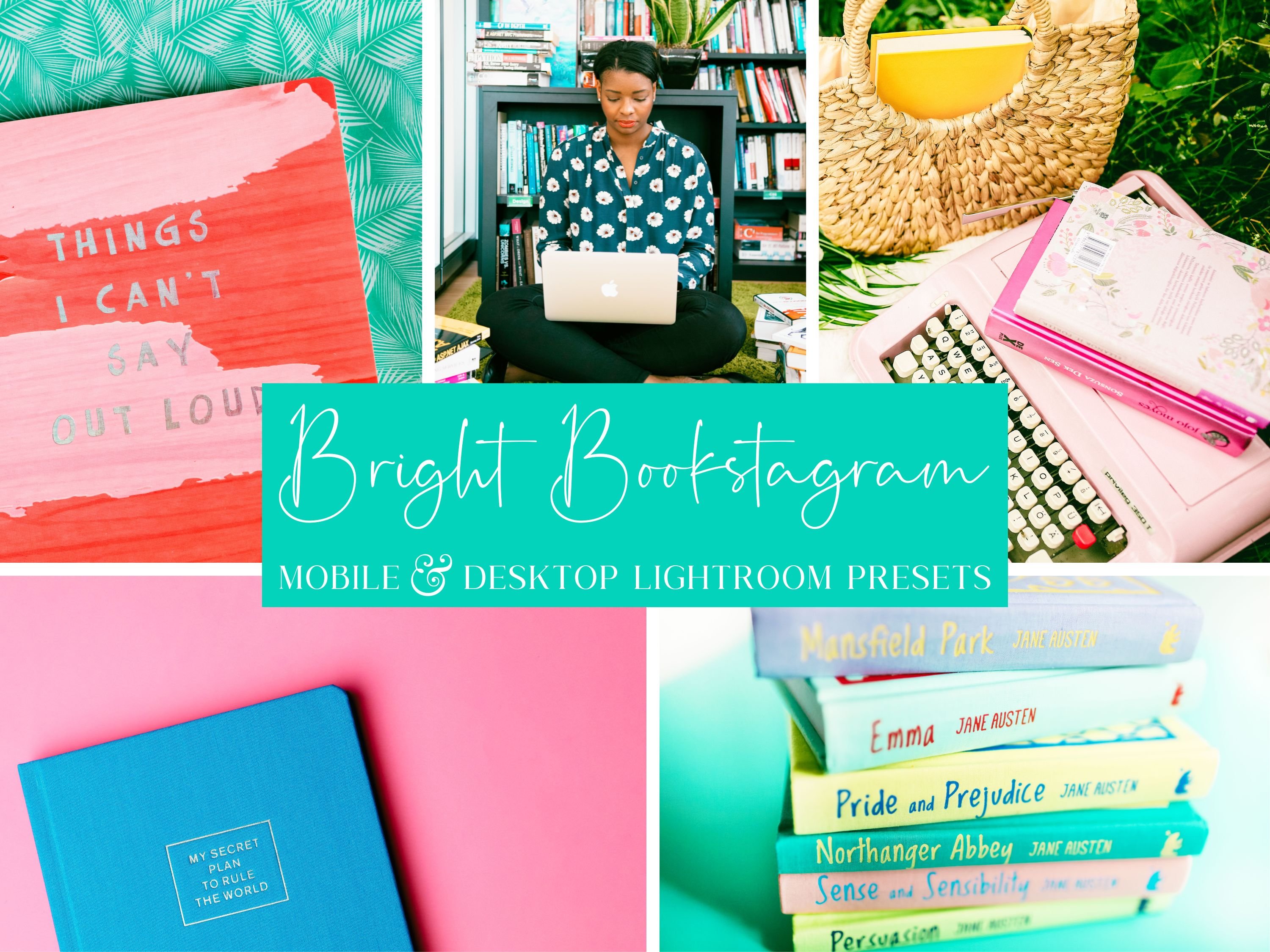 BRIGHT BOOKSTAGRAM LIGHTROOM PRESETScover image.