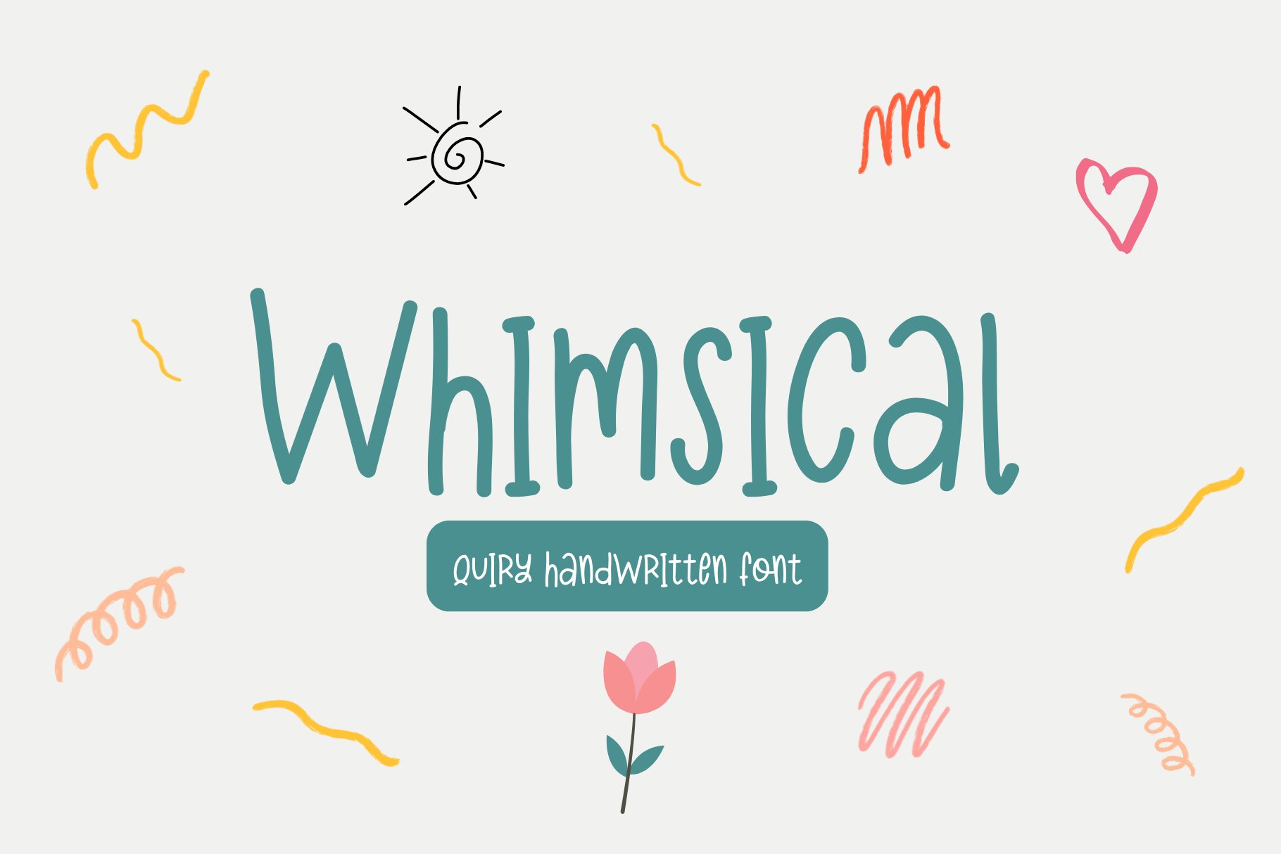 Whimsical Quirky Font cover image.