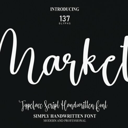 Market | Script Font cover image.