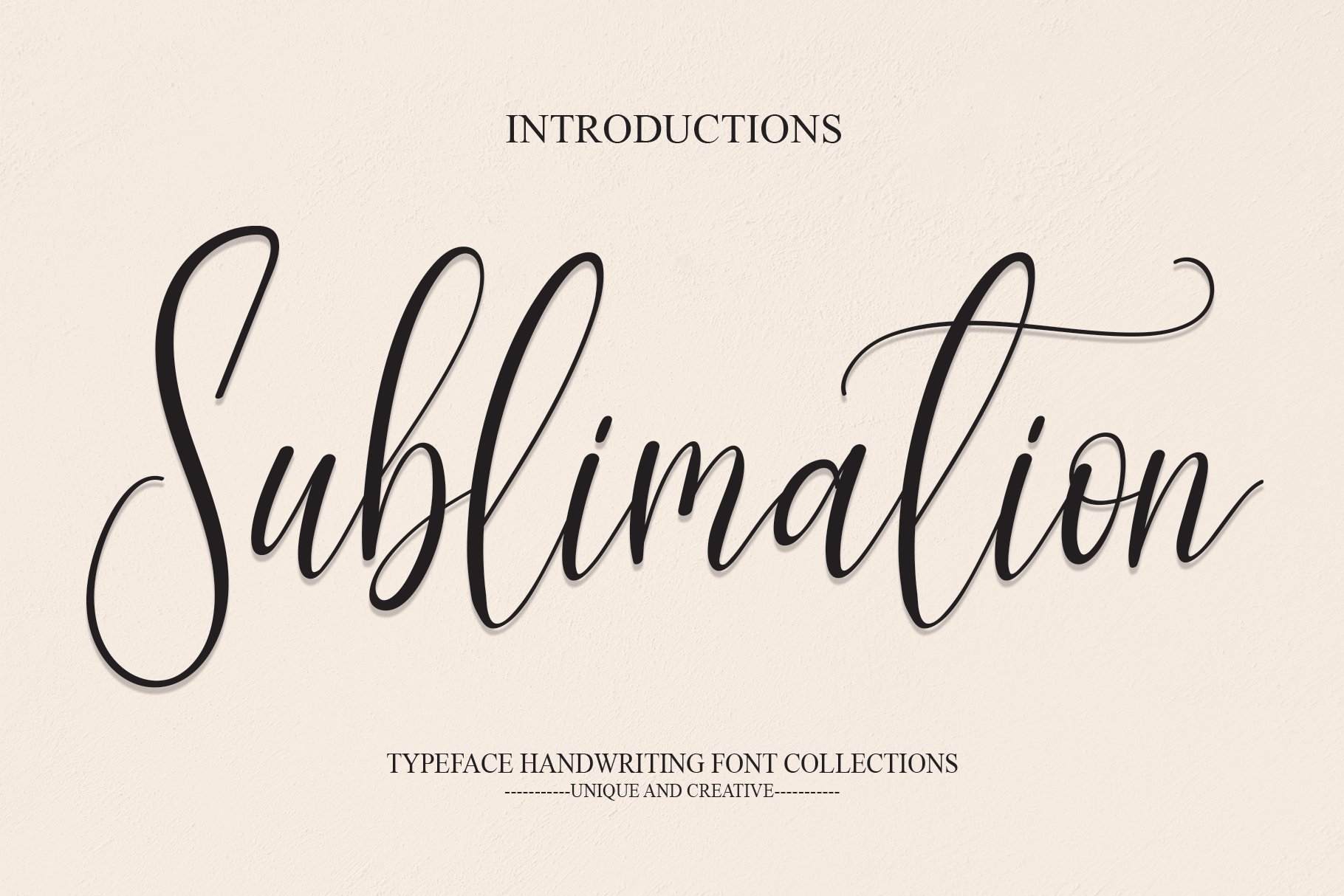 Sublimation | Script Font cover image.