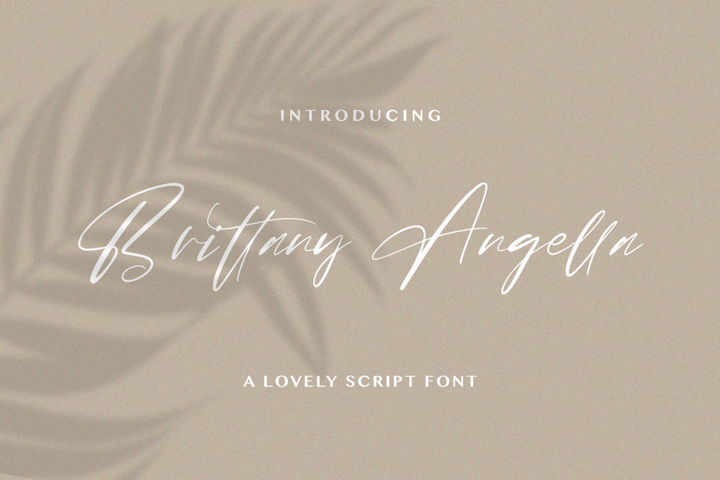 Brittany Angella - Handwritten Font cover image.