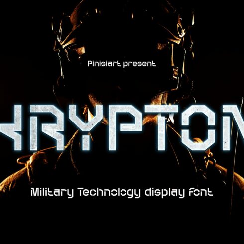 KRYPTON – Technology Display Font cover image.