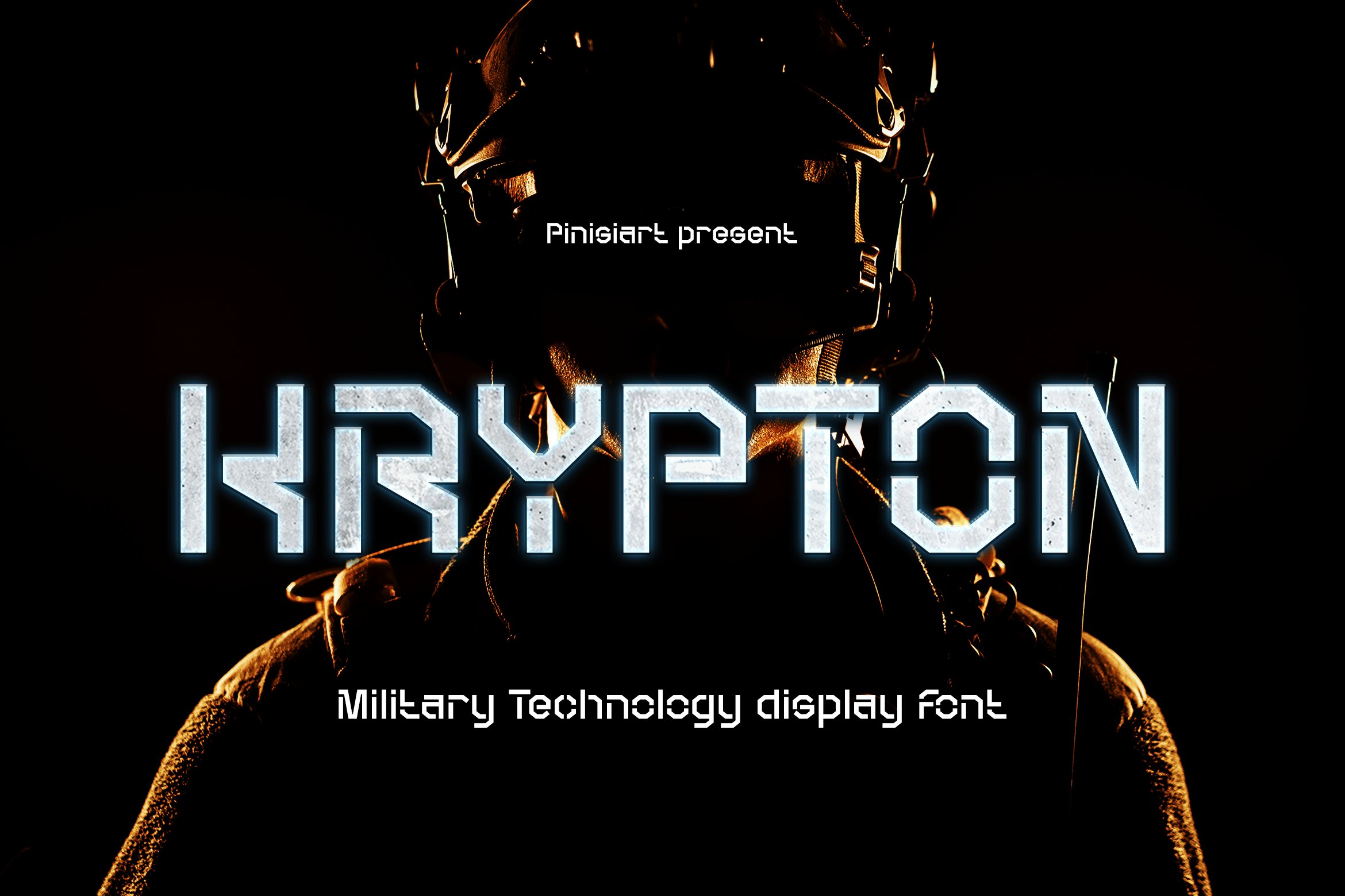 KRYPTON – Technology Display Font cover image.