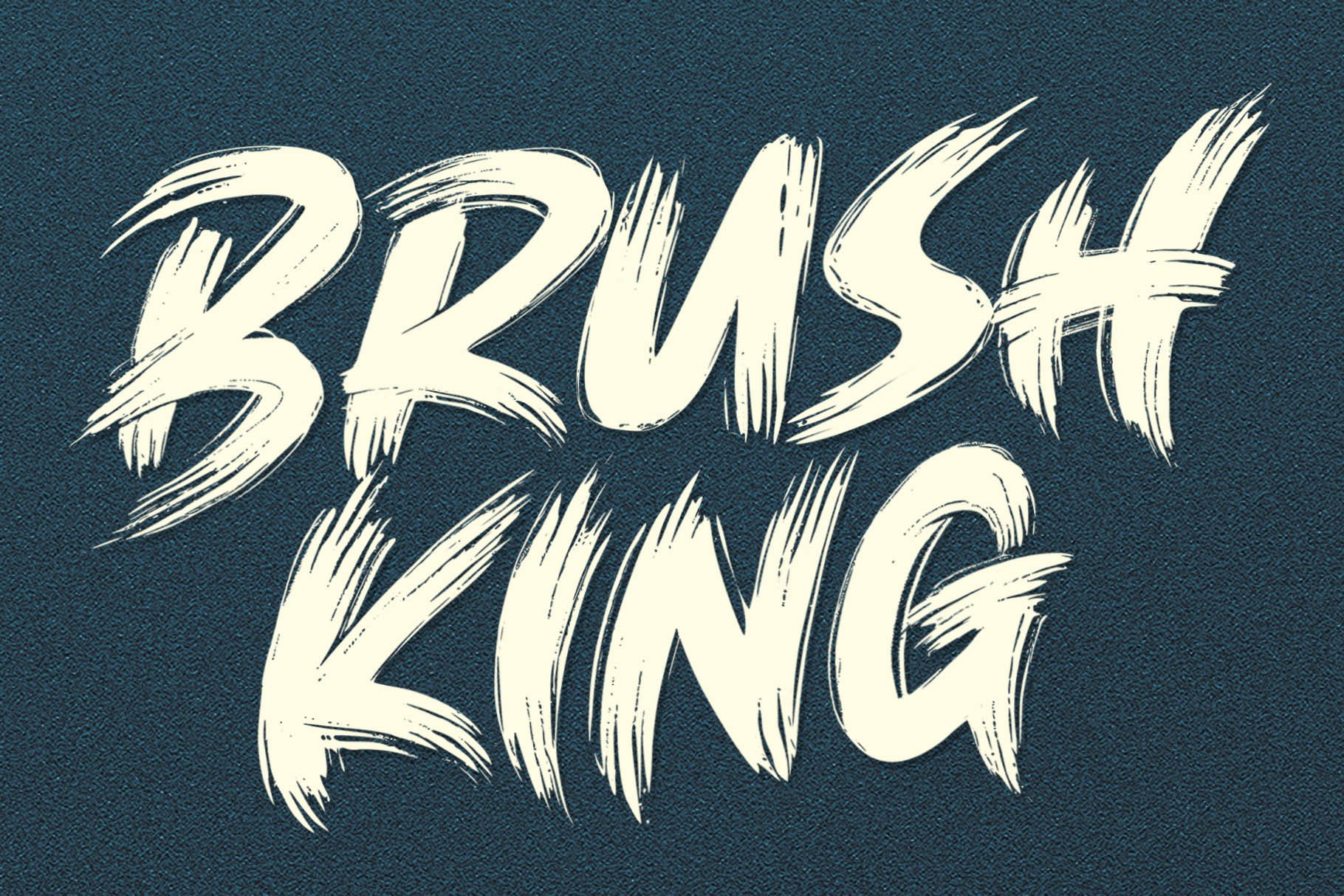 SALE! BRUSH KING / Brush Font cover image.