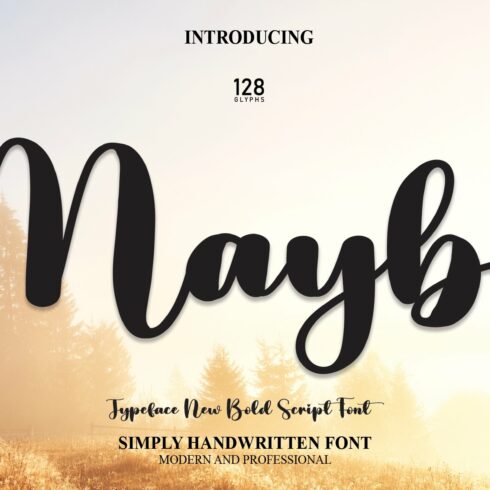 Maybe | Script Font cover image.