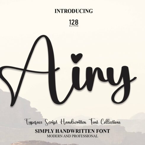 Airy | Script Font cover image.